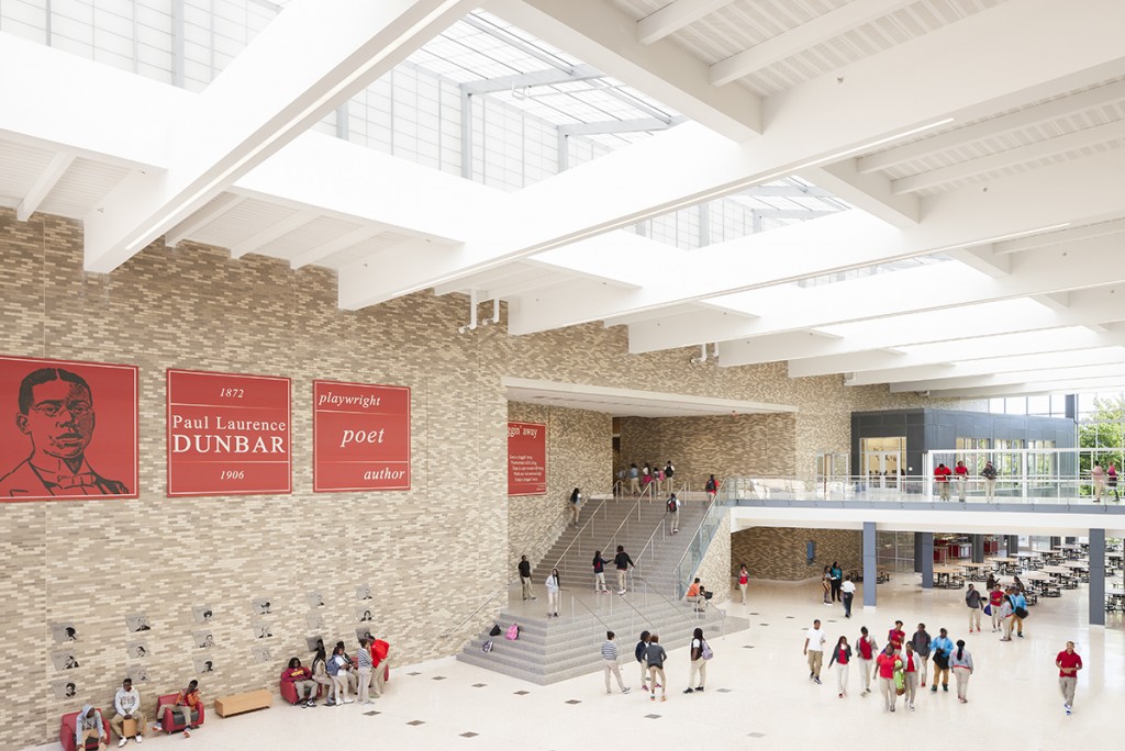 Kalwall<sup>®</sup> clearspan<sup>™</sup> translucent skyroof Perkins Eastman + Moody Nolan LEED<sup>®</sup> project monumental daylighting education