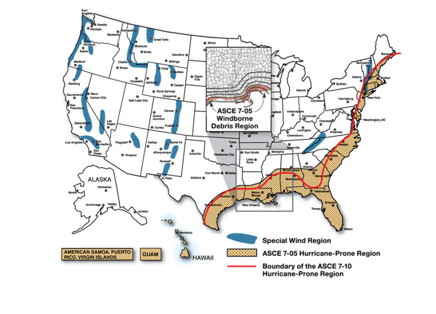 ASTM Wind Zone Map