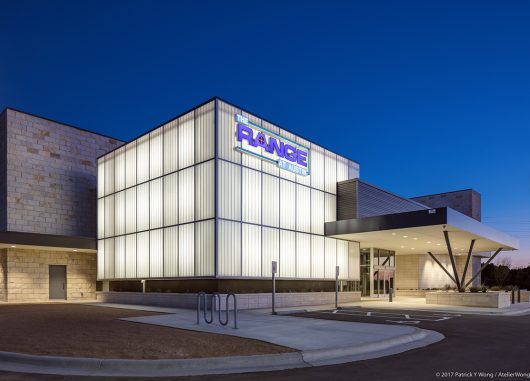 The Range at Austin building featuring backlighting from Kalwall as a specialty application