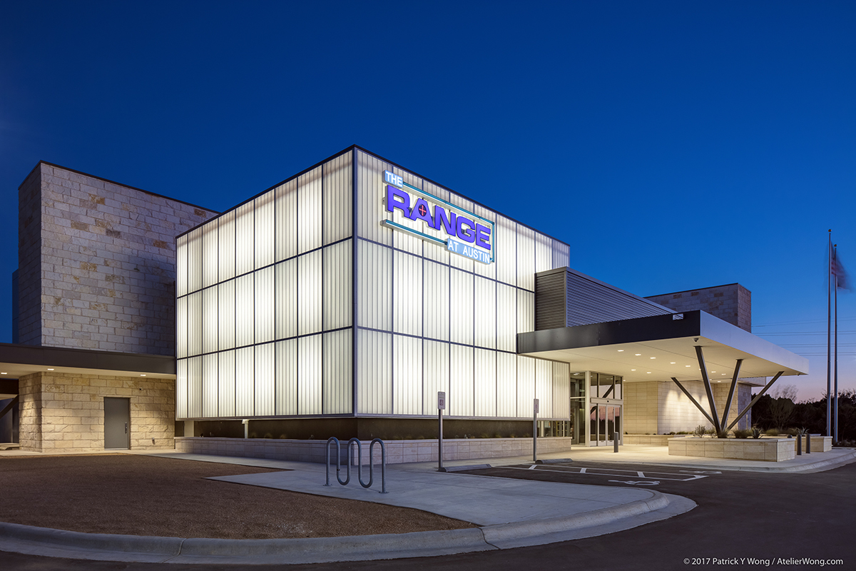 The Range at Austin building featuring backlighting from Kalwall as a specialty application