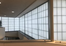 Interior view of Kalwall daylighting systems featuring large, translucent panels providing natural light in Spokane International Airport.