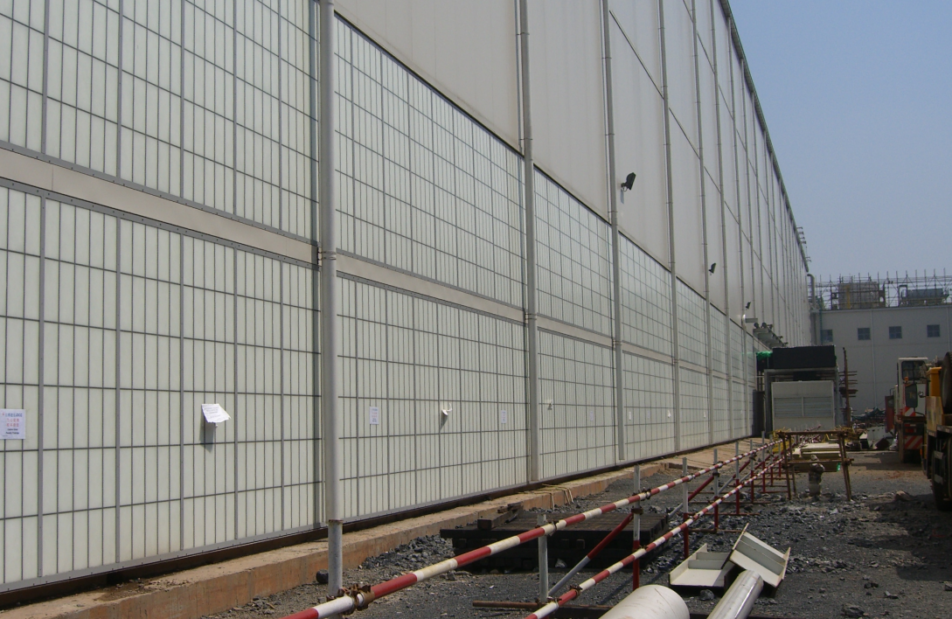 Image of an industrial facility that was damaged by an explosion where damage was mitigated by Kalwall panels.
