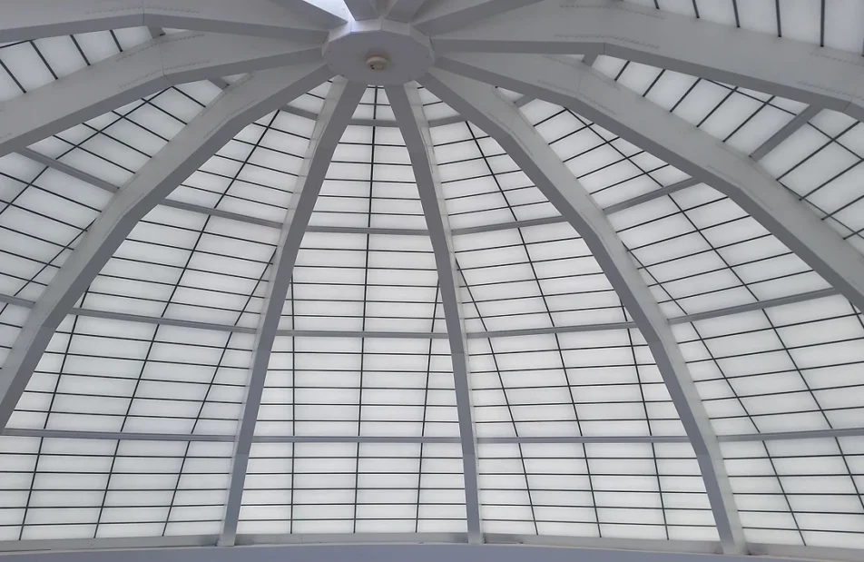 Interior image of a Kalwall Hurricane-Rated Roof Assembly in Florida, USA